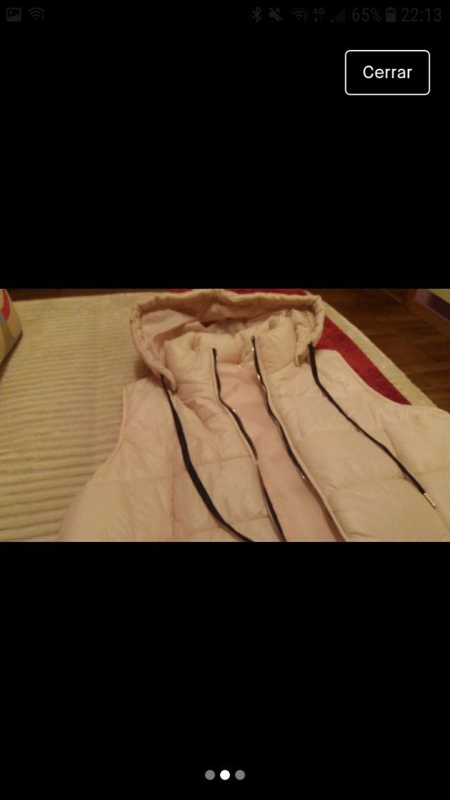 Chaleco chica color rosa claro