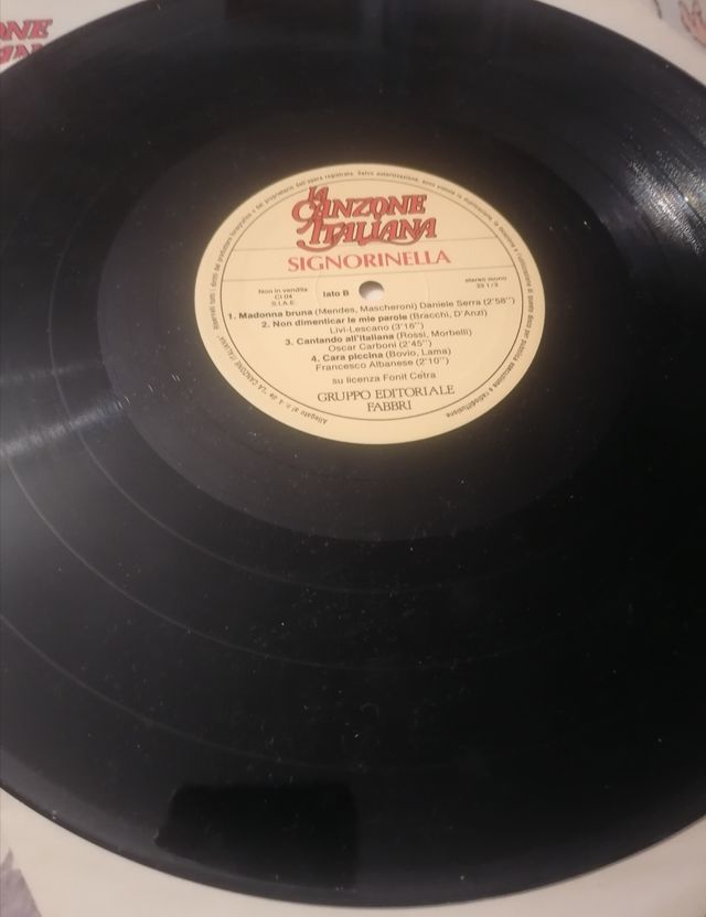 Vinile 33 Giri LP Album La Canzone Italiana Signor