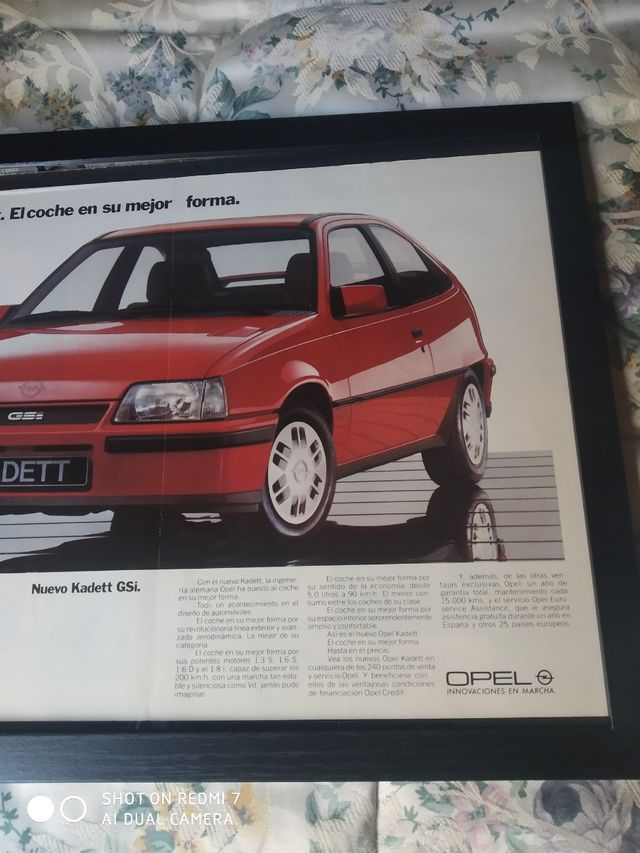 opel kadett gsi  poster o cuadros
