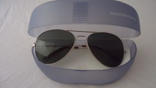 Gafas de sol aviador doradas 2
