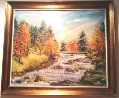 Pittura a olio impressionista