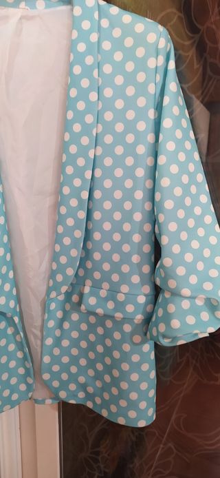 chaqueta lunares americana XXL/ talla 44/46