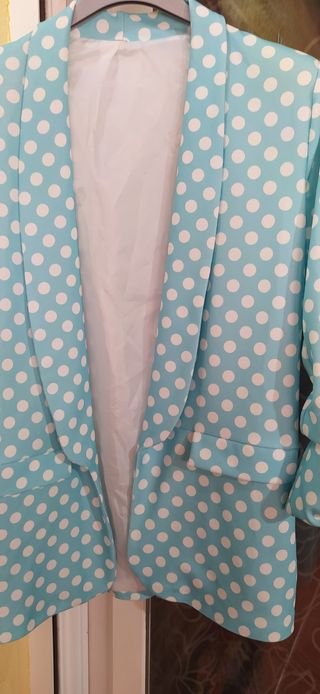 chaqueta lunares americana XXL/ talla 44/46
