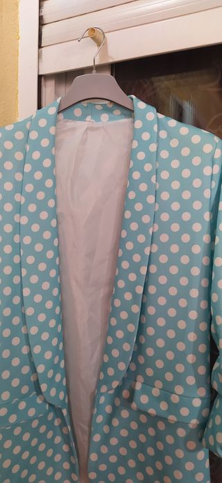 chaqueta lunares americana XXL/ talla 44/46