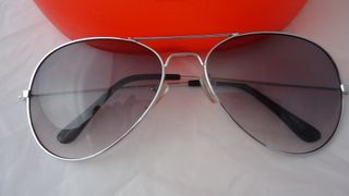 Gafas de sol aviador plateadas 2