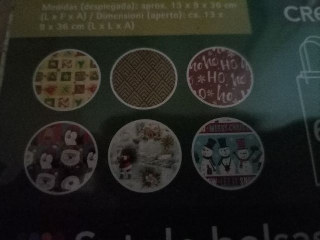 6 bolsas para regalo de Navidad