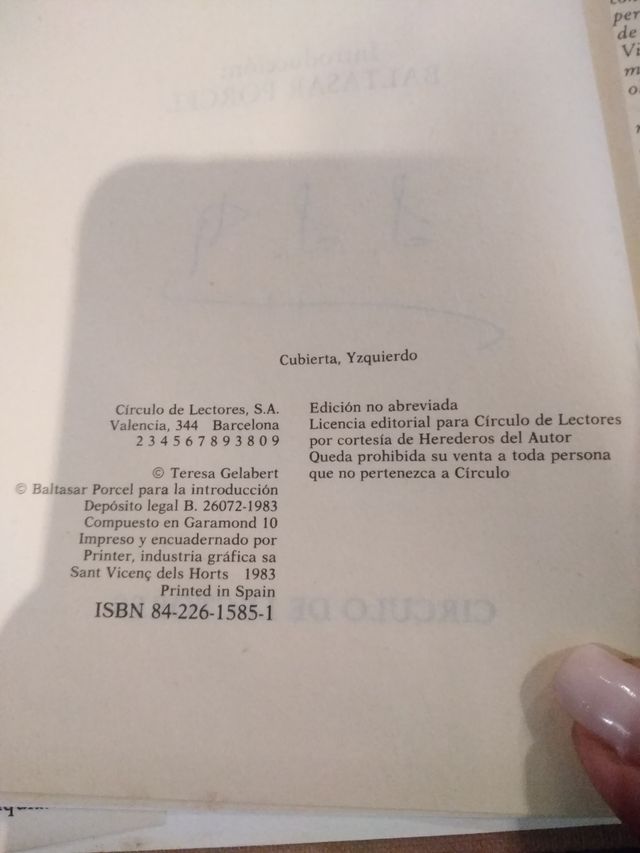 Bearn o la Sala de las muñecas.Lorenzo Villalonga