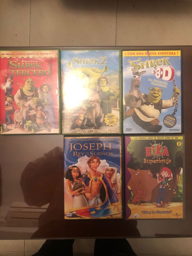 Peliculas Shrek y Joseph rey de los sueños