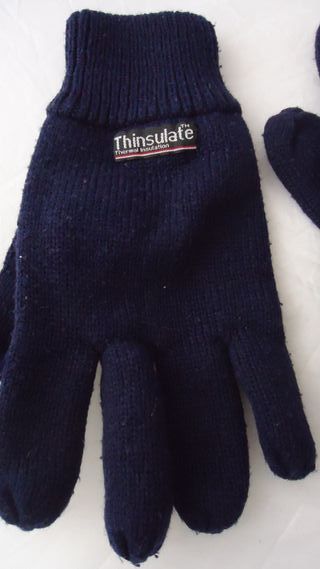 Guantes azules marinos