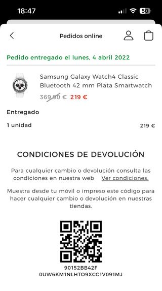 Reloj Samsung Galaxy Watch 4