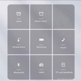 Altavoz Bluetooth Radio Fm Reloj Despertador NUEVO