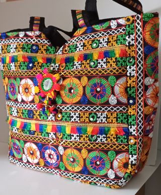 ¡¡¡GRAN OFERTA!!! BOLSO ARTESANAL, ABALORIOS.