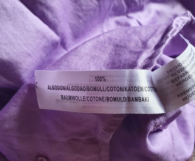 Camisa lila Massimo Dutti