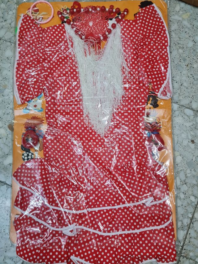 Traje Andaluza o Gitana Talla 2 / 3 años NUEVO
