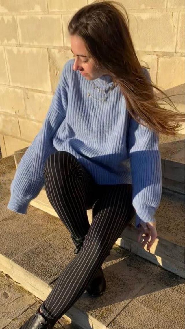 jersey azul Stradivarius