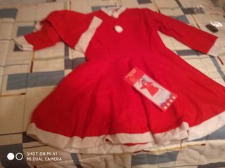 traje papá Noel de niña 