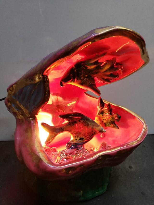 Antigua Lámpara Vallauris Años 50