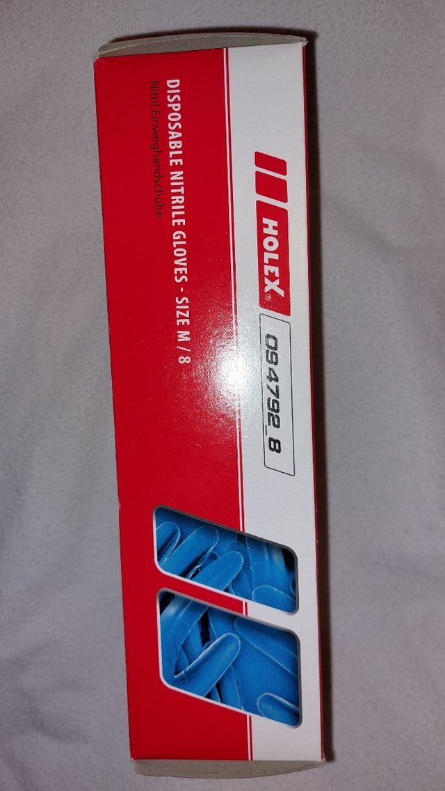 Caja nueva de 50 guantes de nitrilo talla M