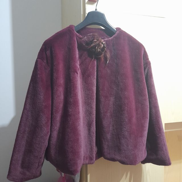 giacca ecopellicccia bolerino