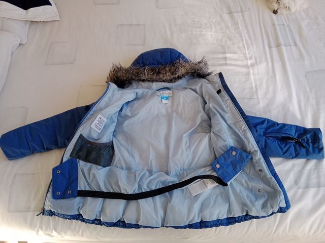 ANORAK COLUMBIA NIEVE O COLEGIO TALLA S 7/8 AÑOS