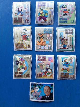 48. Francobolli San Marino omaggio a Walt Disney