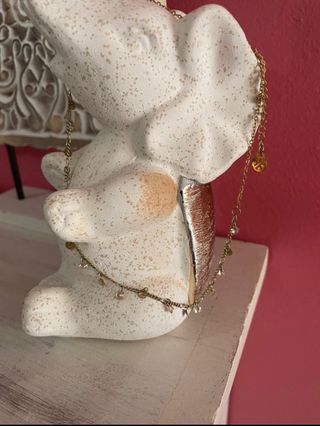 Cadena plata bañada en oro