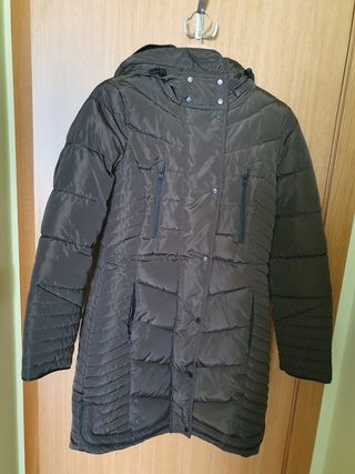 Parka mujer, verde caqui