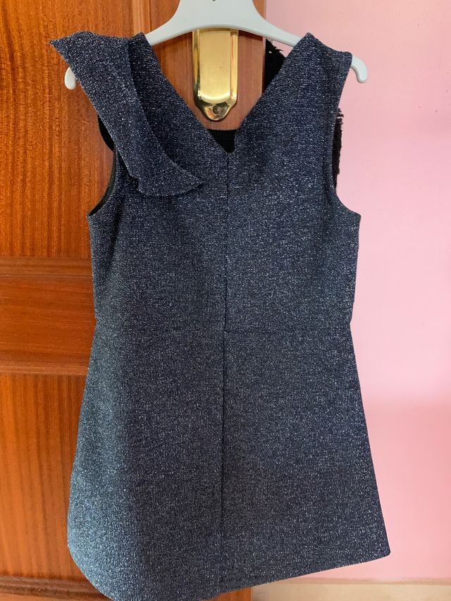 Vestido fiesta niña efecto purpurina talla 8, nuev