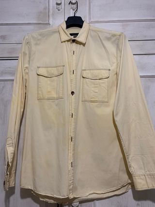 Camisa vintage amarilla Zara Talla L