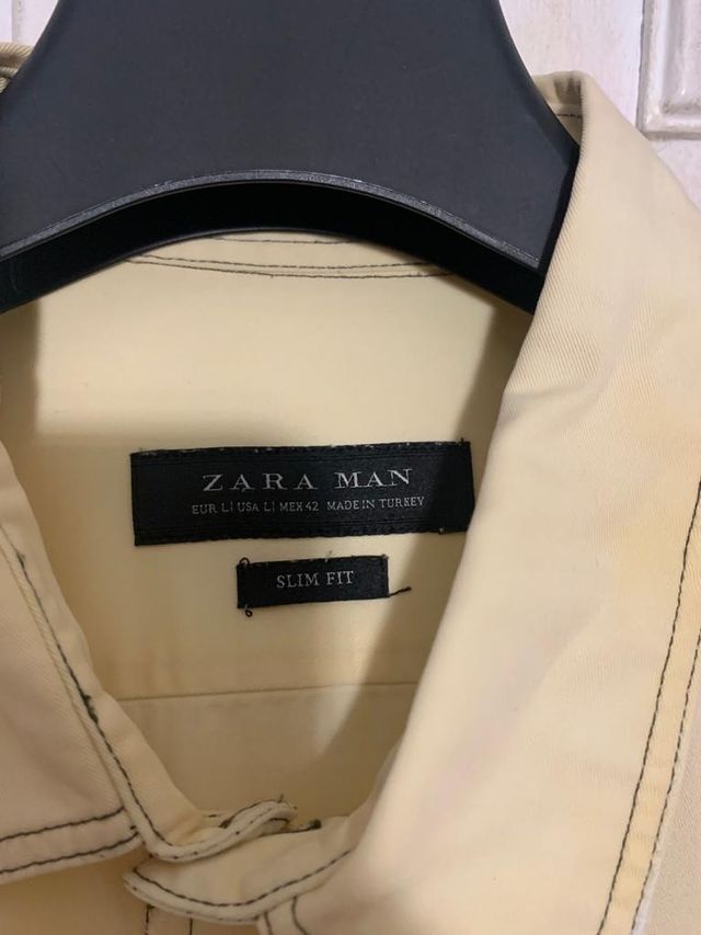 Camisa vintage amarilla Zara Talla L