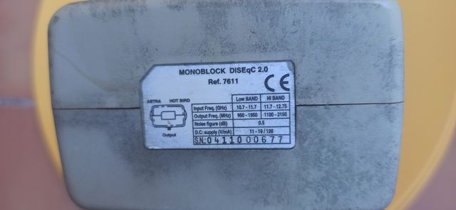 Parablóica con doble LNB