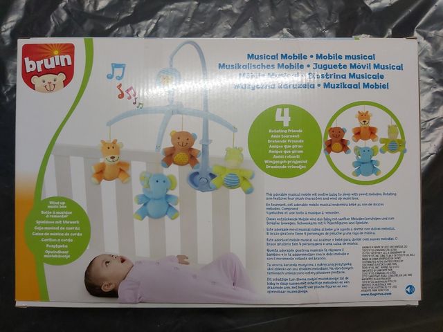 Juguete móvil musical para cuna