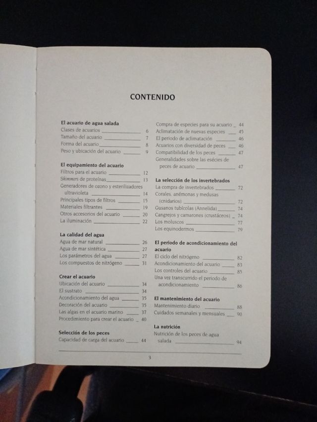 Libro sobre acuario