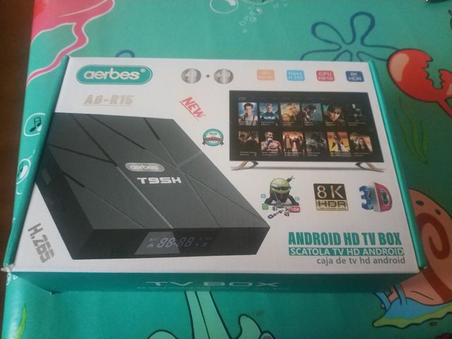 ANDROID HD TV BOX 8K aerbes modelo AB-R15 con 4gb