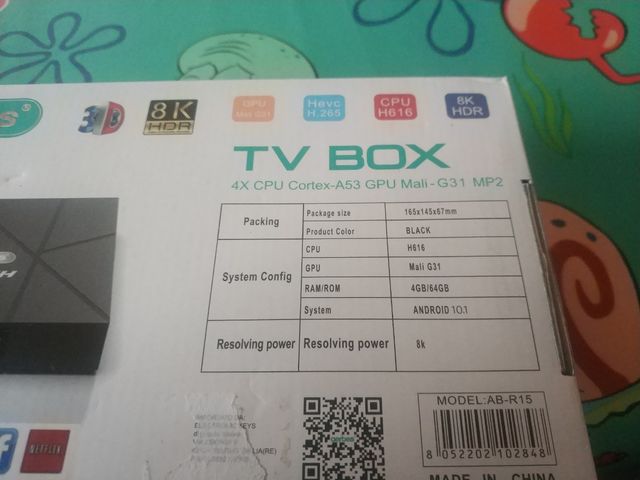 ANDROID HD TV BOX 8K aerbes modelo AB-R15 con 4gb