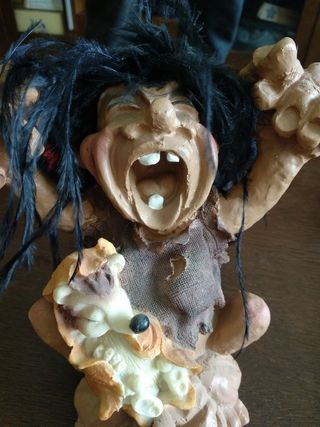 Troll ,duende de resina.15cm