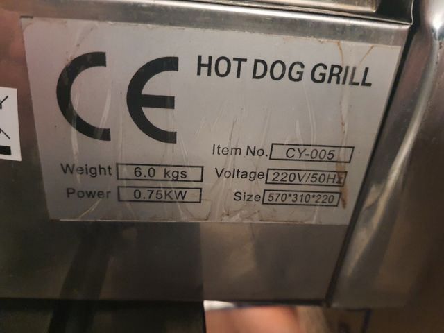 MAQUINA ASAR PERROS CALIENTES