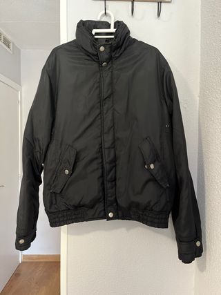 Abrigo bomber negro