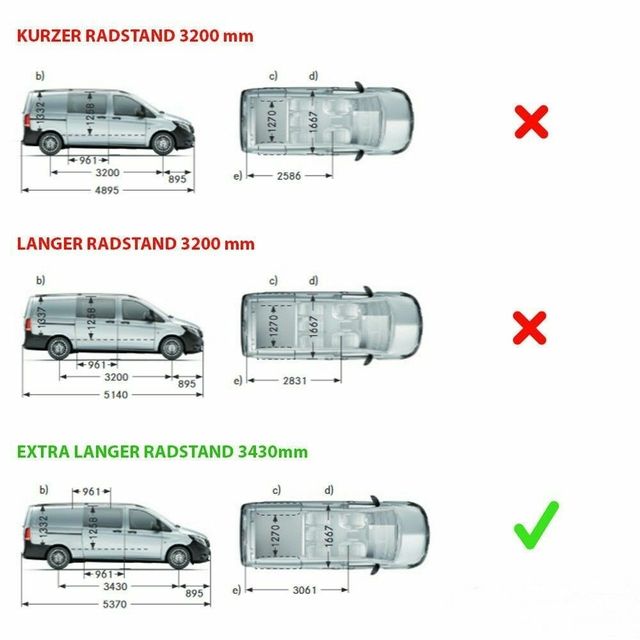 Molduras cromo ventanas mercedes clase v vito w447