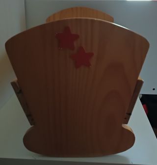 #JG2. Cuna balancín de muñecas antigua de madera