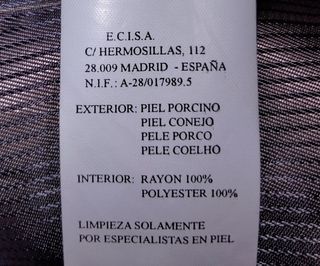 CHAQUETA DE PIEL