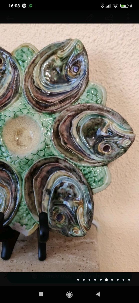 ANTIGUO PLATO 1890 MAYÓLICA FRANCESA