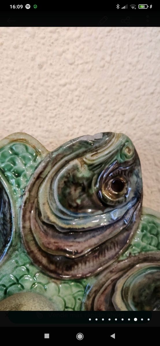 ANTIGUO PLATO 1890 MAYÓLICA FRANCESA