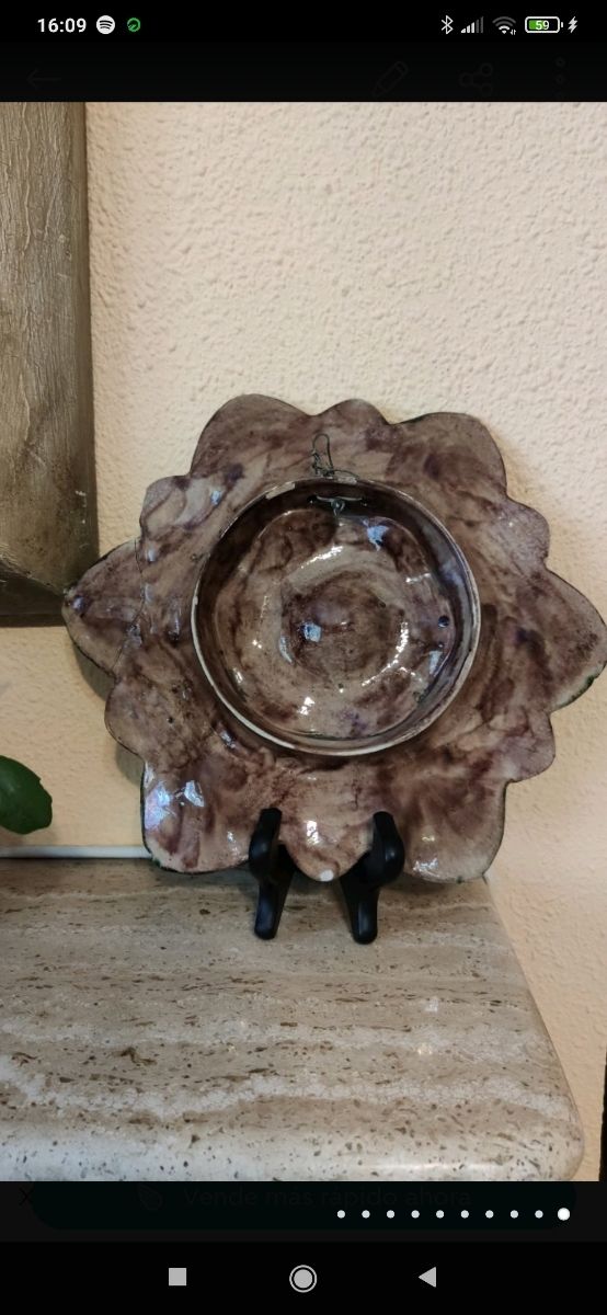 ANTIGUO PLATO 1890 MAYÓLICA FRANCESA