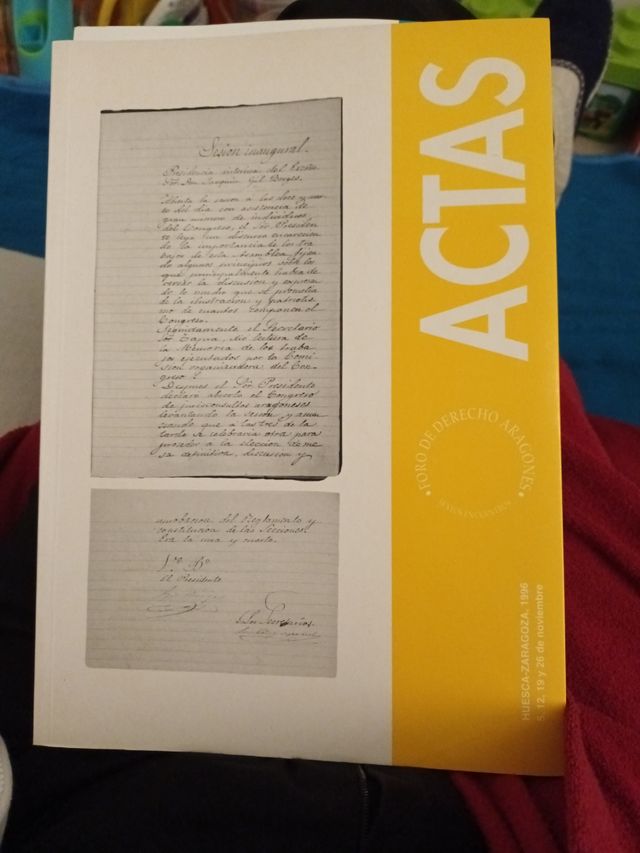 Actas. Foro de Derecho Aragonés 1996