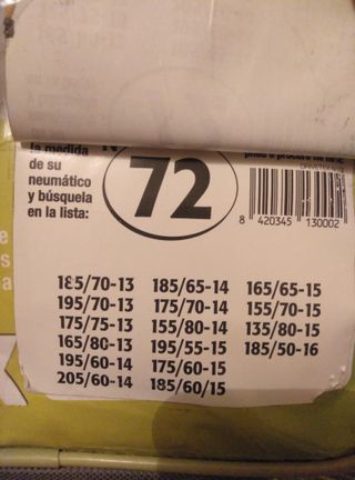 Fundas de neumático para nieve