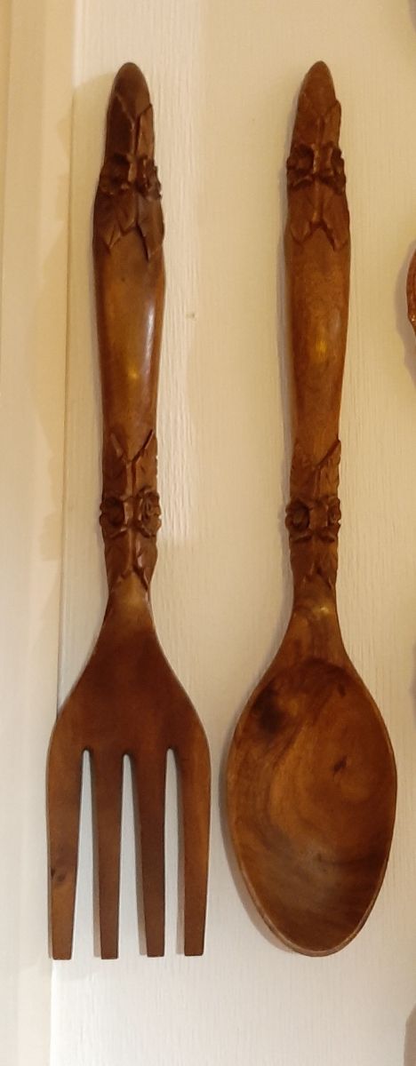 Cuchara y Tenedor madera