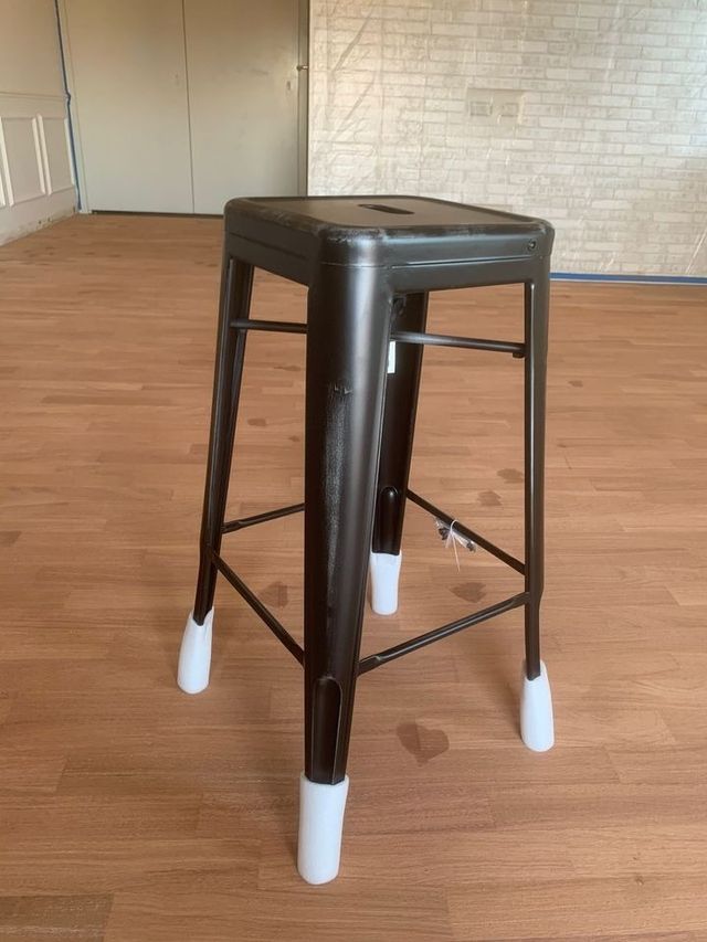 2 Sgabelli alti neri effetto vintage mod. Tolix