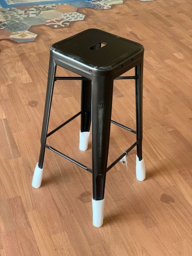 2 Sgabelli alti neri effetto vintage mod. Tolix