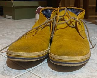 Scarpe Guardiani Scamosciata Giallo Senape Tag'41